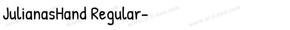 JulianasHand Regular字体转换